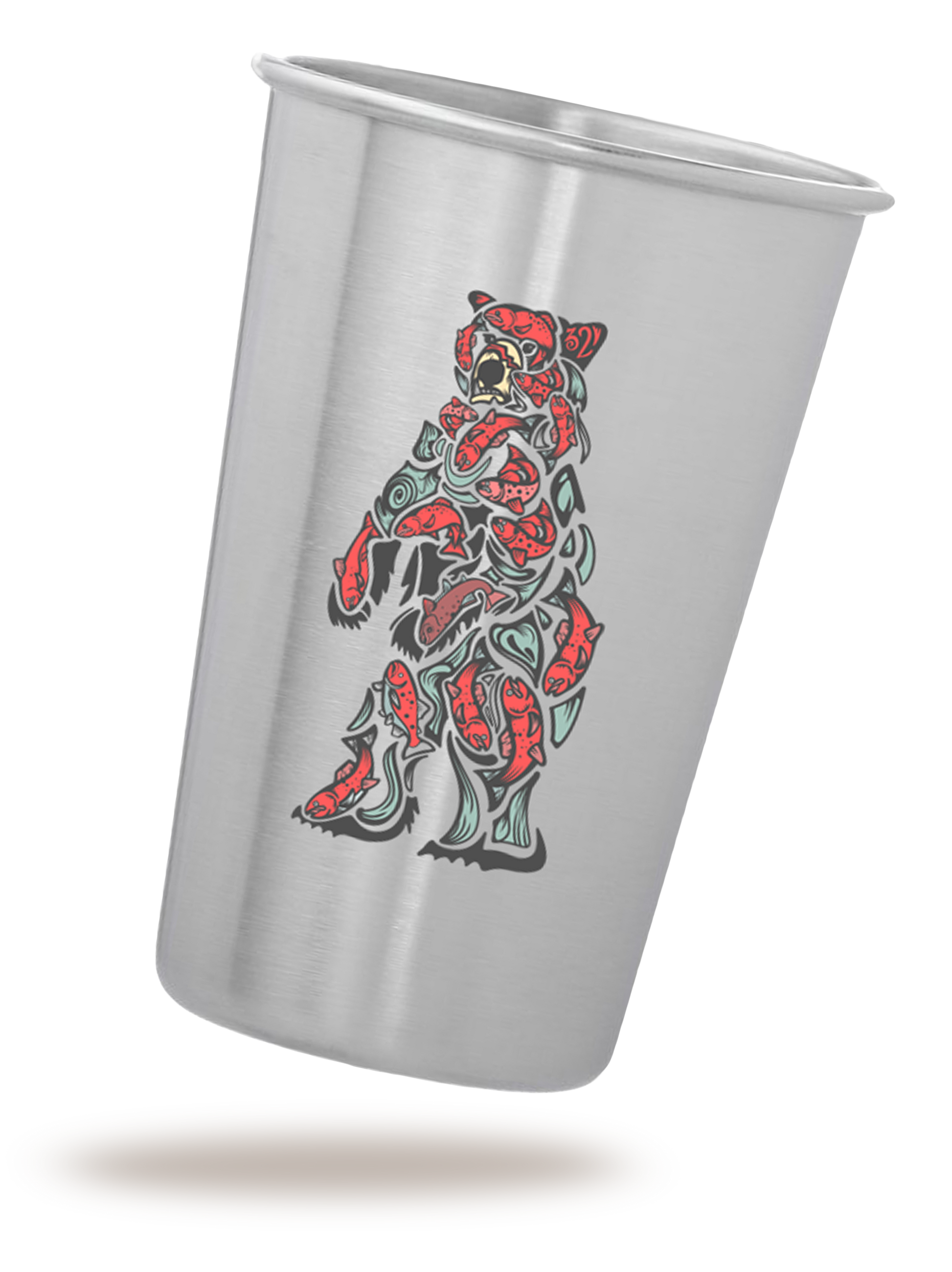 32 Chunk Stainless Steel Pint Cup-1