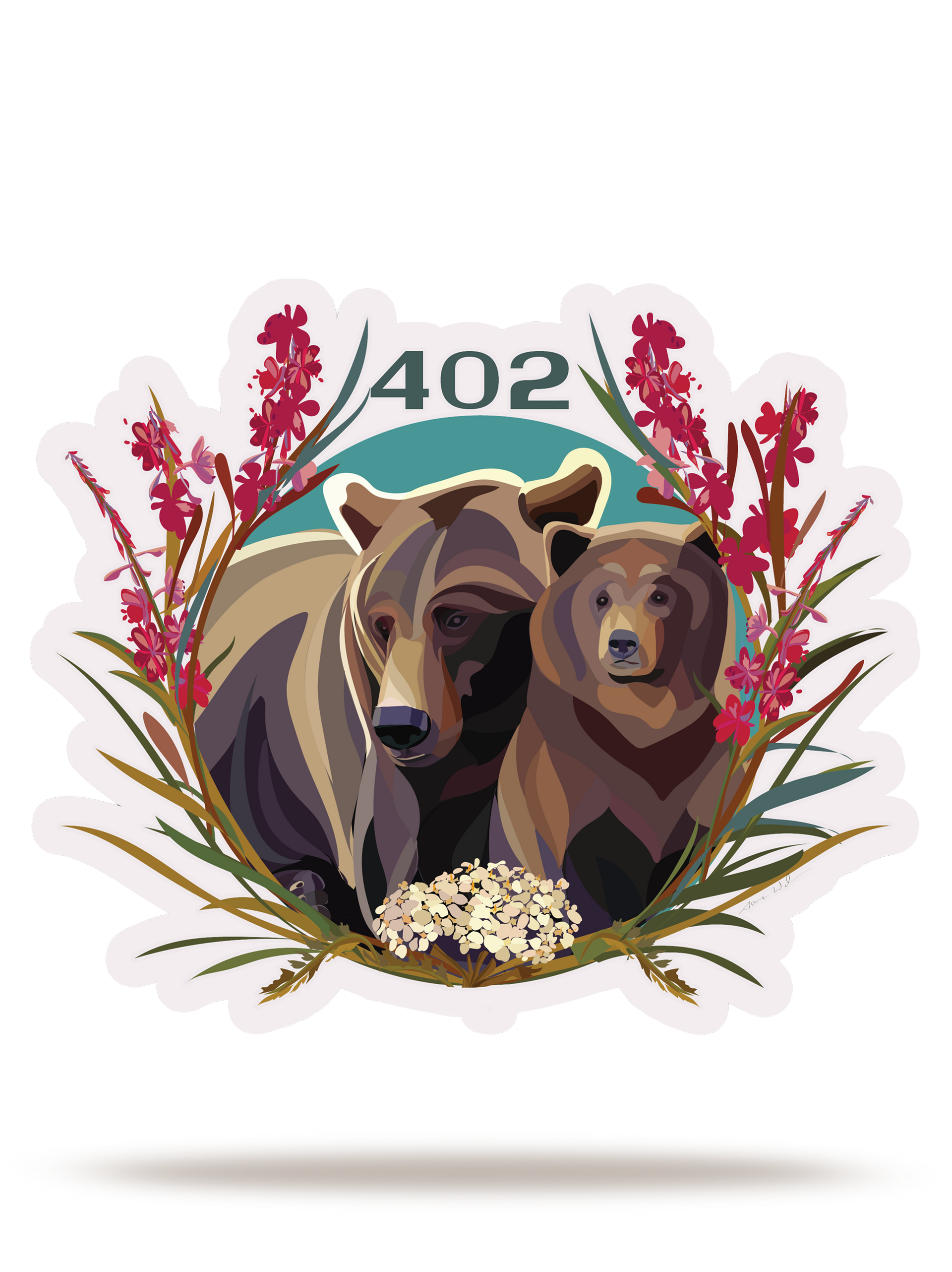 Commemorative Bear 402 Sticker