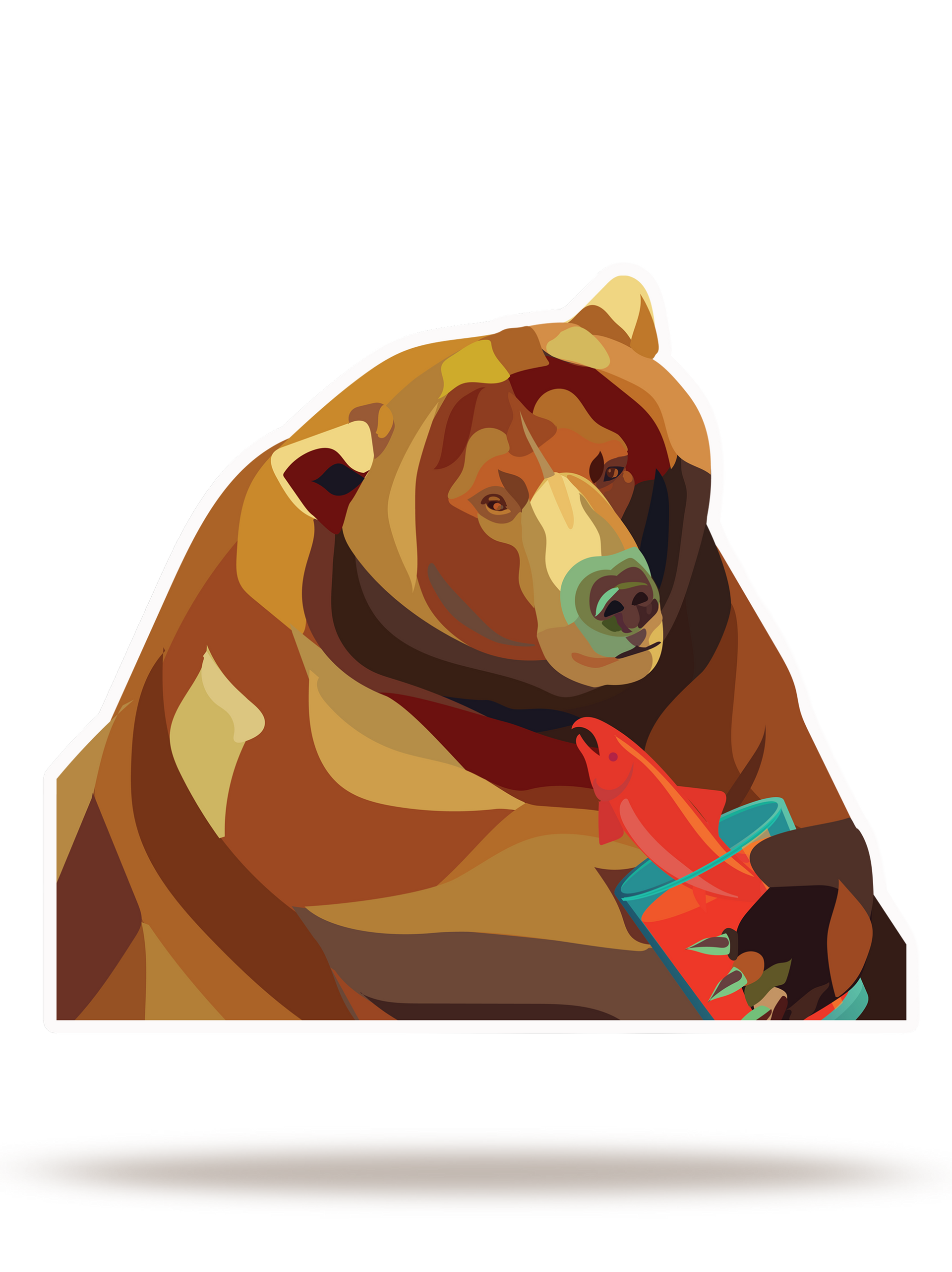 480 Otis Salmon Sticker