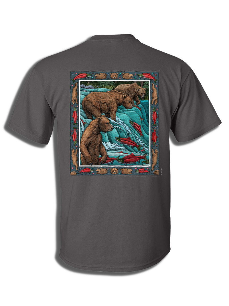 Ray Troll Brooks Falls Bears T-shirt