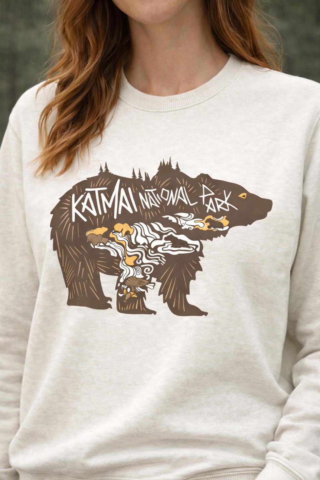 Katmai Bear Crewneck-3
