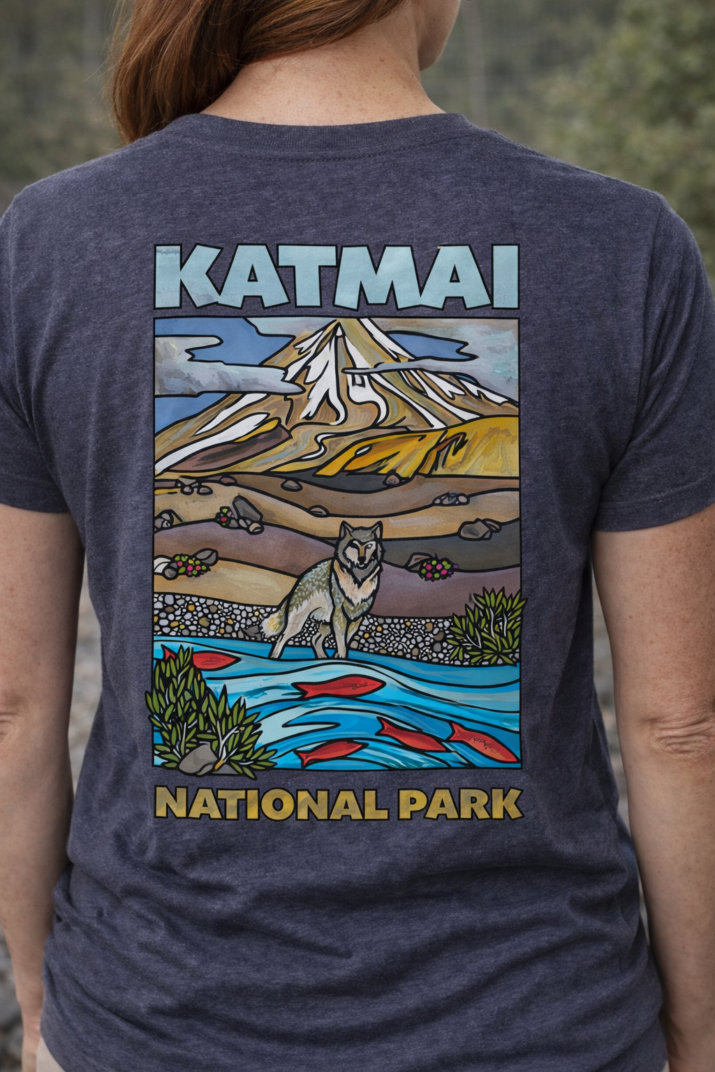Katmai Valley Wolf T-shirt-4
