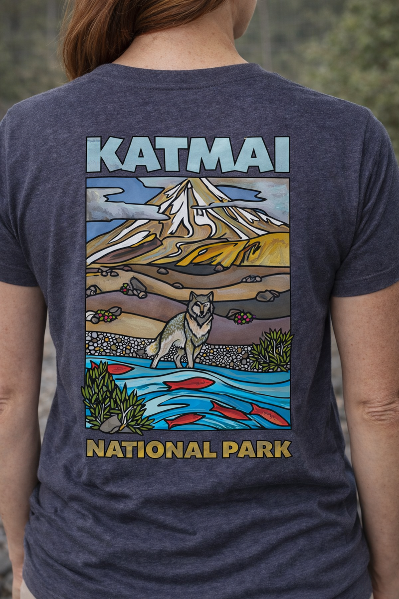 Katmai Valley Wolf T-shirt-4
