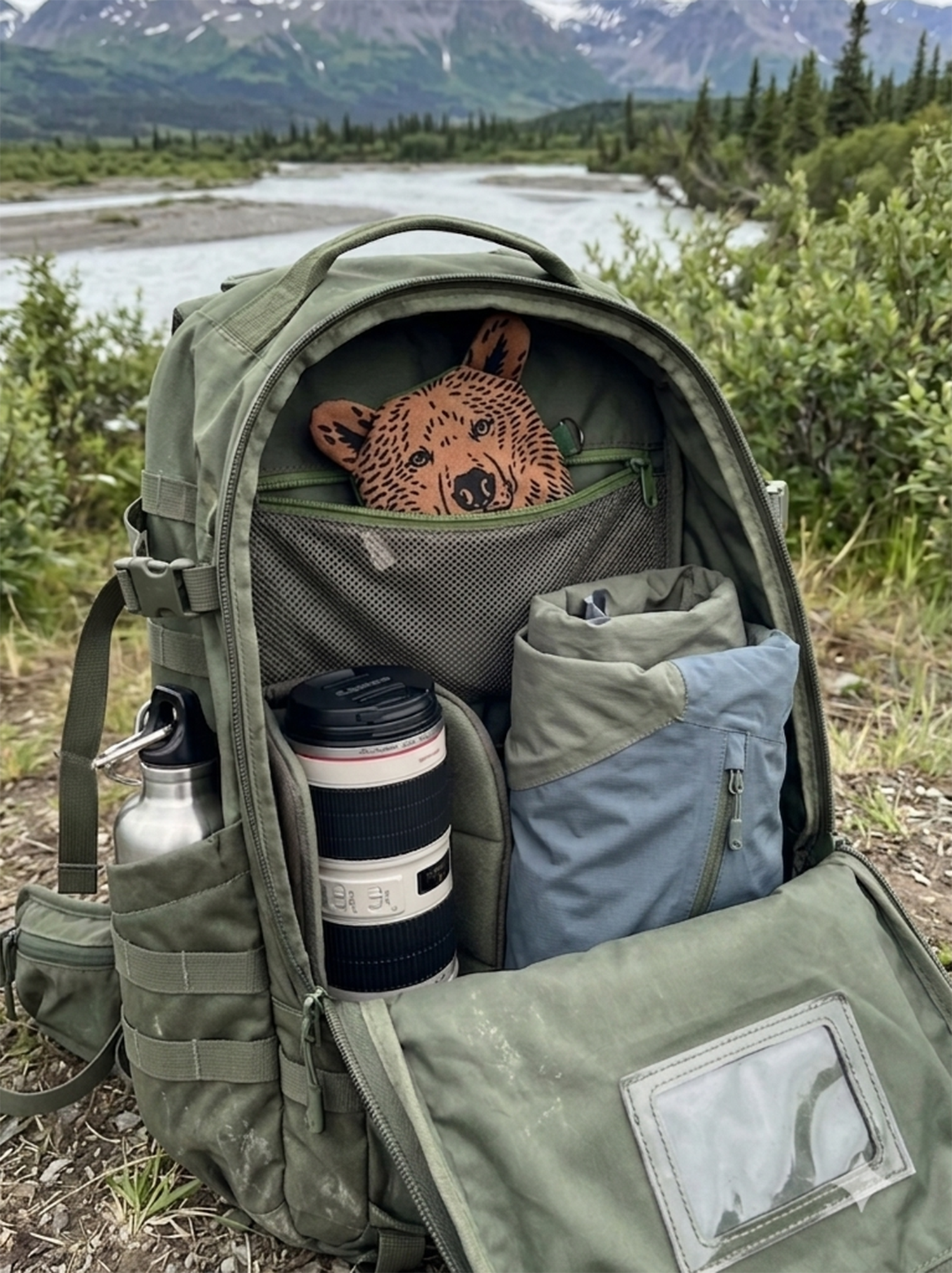 Katmai Fat Bear Mini Clutch, view 2