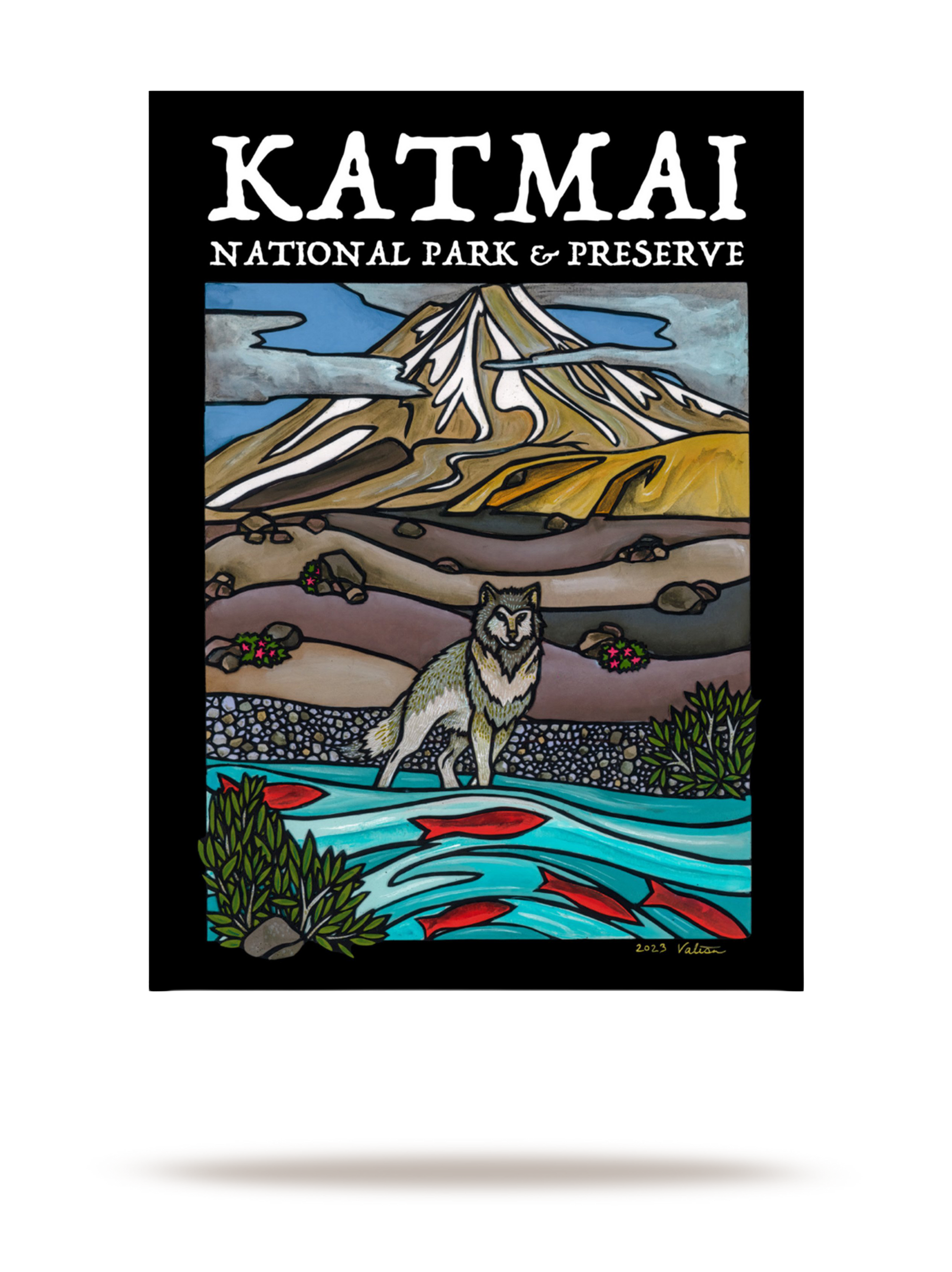 Valisa Higman Katmai Wolf Sticker-1