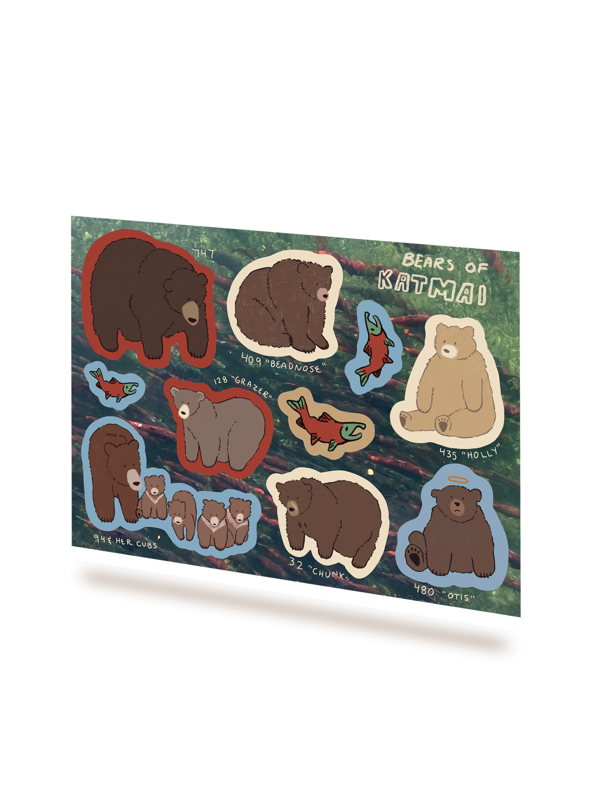Bears Of Katmai Sticker Sheet-2
