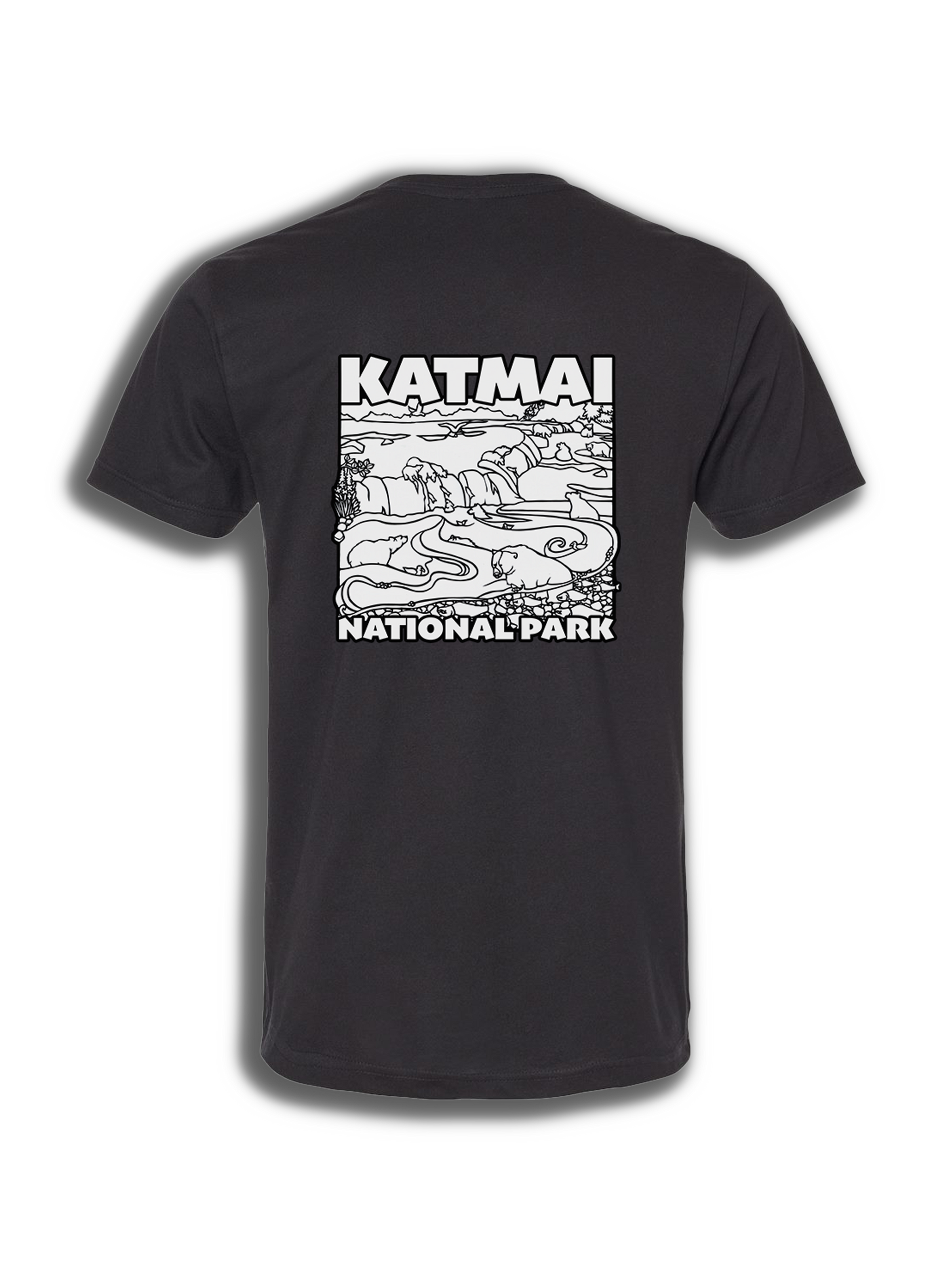 Katmai Brooks Falls Black T-shirt
