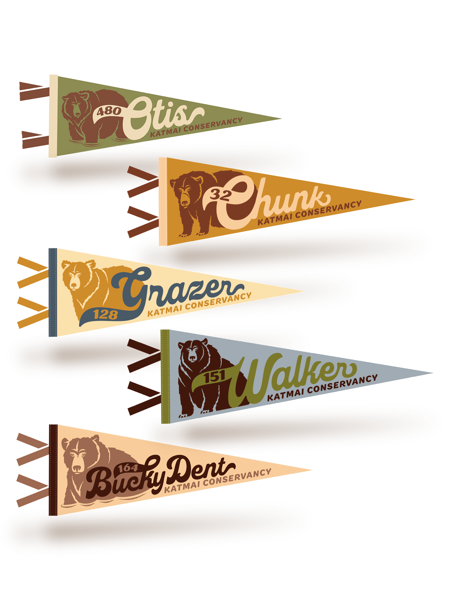 Katmai Fat Bear Pennants