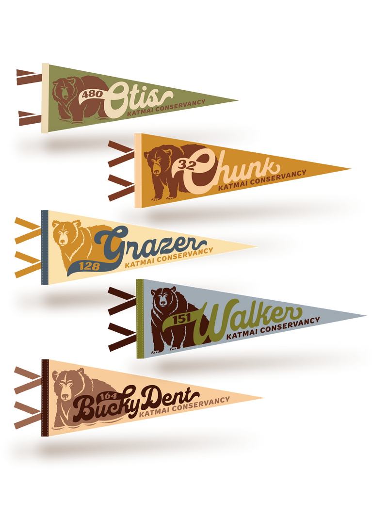 Katmai Fat Bear Pennants-1