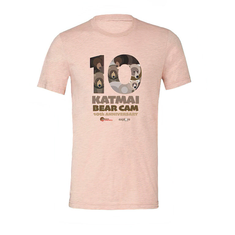Limited Edition Katmai Bear Cam 10th Anniversary T-shirts, view 2